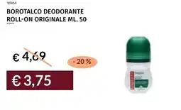Prezzemolo e Vitale Borotalco deodorante roll-on originale offerta
