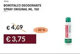 Prezzemolo e Vitale Borotalco deodorante spray original offerta