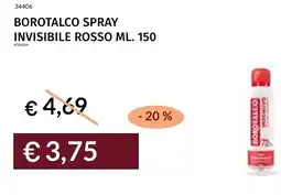 Prezzemolo e Vitale Borotalco spray invisibile rosso offerta