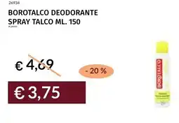 Prezzemolo e Vitale Borotalco deodorante spray talco offerta