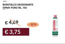 Prezzemolo e Vitale Borotalco deodorante spray puro offerta