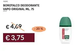 Prezzemolo e Vitale Borotalco deodorante vapo original offerta