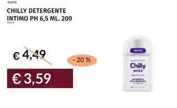 Prezzemolo e Vitale Chilly detergente intimo PH 6,5 offerta