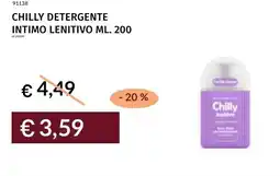 Prezzemolo e Vitale Chilly detergente intimo lenitivo offerta