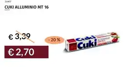 Prezzemolo e Vitale Cuki alluminio mt 16 offerta