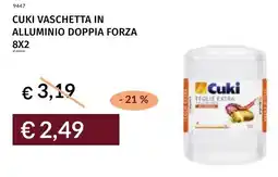 Prezzemolo e Vitale Cuki vaschetta in alluminio doppia forza 8x2 offerta