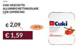 Prezzemolo e Vitale Cuki vaschetta alluminio rettangolare con coperchio offerta