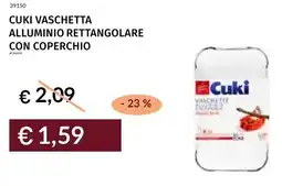 Prezzemolo e Vitale Cuki vaschetta alluminio rettangolare con coperchio offerta