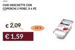 Prezzemolo e Vitale Cuki vaschette con coperchi 2 porz. x 4 pz offerta