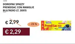Prezzemolo e Vitale Domopak spazzy prendisac con maniglie blu/nero offerta
