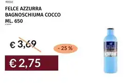 Prezzemolo e Vitale Felce azzurra bagnoschiuma cocco offerta