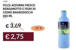 Prezzemolo e Vitale Felce azzurra fresco bergamotto e fiori di cedro bagnodoccia offerta