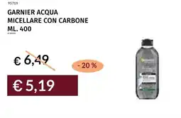 Prezzemolo e Vitale Garnier acqua micellare con carbone offerta