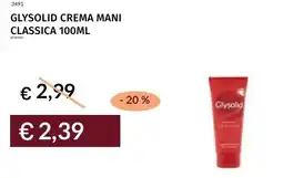 Prezzemolo e Vitale Glysolid crema mani classica offerta
