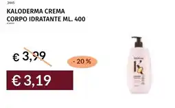 Prezzemolo e Vitale Kaloderma crema corpo idratante offerta