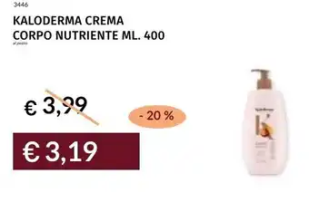 Prezzemolo e Vitale Kaloderma crema corpo nutriente offerta