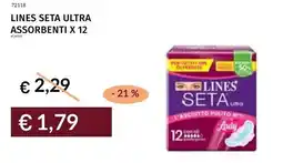 Prezzemolo e Vitale Lines seta ultra assorbenti x 12 offerta