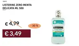 Prezzemolo e Vitale Listerine zero menta delicata offerta