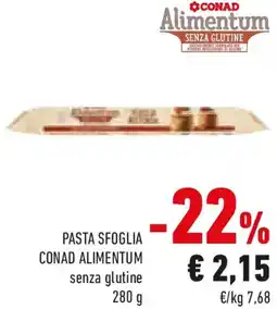 Conad Pasta sfoglia conad alimentum senza glutine offerta