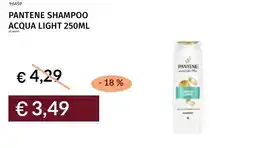 Prezzemolo e Vitale Pantene shampoo acqua light offerta