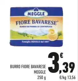 Conad Burro fiore bavarese MEGGLE offerta