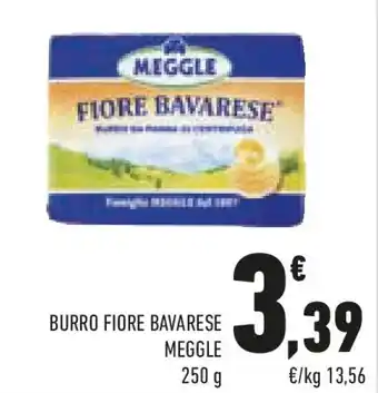 Conad Burro fiore bavarese MEGGLE offerta