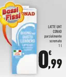 Conad Latte uht conad parzialmente scremato offerta