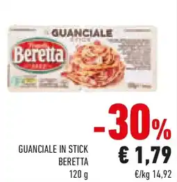 Conad Guanciale in stick BERETTA offerta