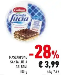 Conad Mascarpone santa lucia GALBANI offerta