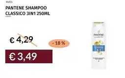 Prezzemolo e Vitale Pantene shampoo classico 3in1 offerta
