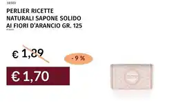 Prezzemolo e Vitale Perlier ricette naturali sapone solido ai fiori d'arancio offerta