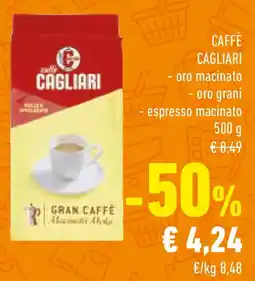 Conad Caffè cagliari oro macinato, oro grani e espresso macinato offerta