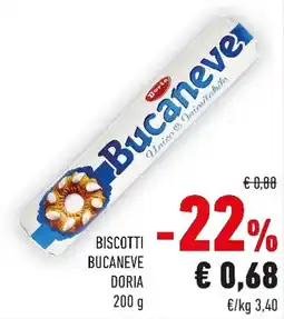 Conad Biscotti bucaneve DORIA offerta