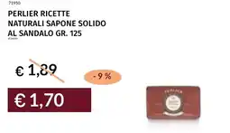 Prezzemolo e Vitale Perlier ricette naturali sapone solido al sandalo offerta