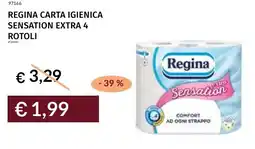 Prezzemolo e Vitale Regina carta igienica sensation extra 4 rotoli offerta