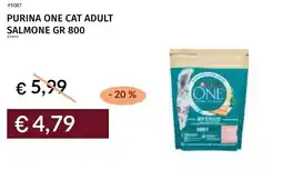 Prezzemolo e Vitale Purina one cat adult salmone offerta