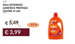 Prezzemolo e Vitale Sole detersivo lavatrice proteggi colore 41 lav. offerta