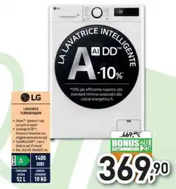 Unieuro LG LAVATRICE F4WR6010AGW offerta