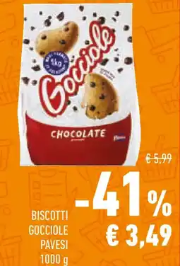Conad Biscotti gocciole PAVESI offerta