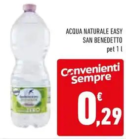 Conad Acqua naturale easy SAN BENEDETTO offerta