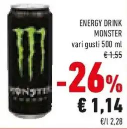 Conad Energy drink MONSTER offerta
