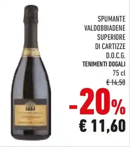 Conad Spumante valdobbiadene superiore di cartizze d.o.c.g. tenimenti dogali offerta
