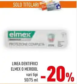 Conad Linea dentifrici elmex o meridol offerta