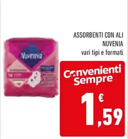 Conad Assorbenti con ali NUVENIA offerta