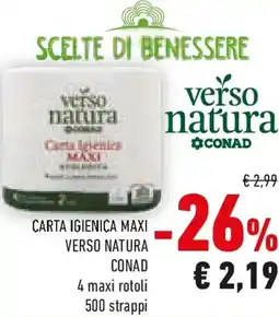 Conad Carta igienica maxi verso natura CONAD offerta