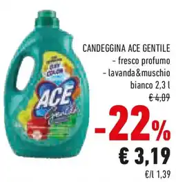 Conad Candeggina ace gentile fresco profumo e lavanda &muschio bianco offerta