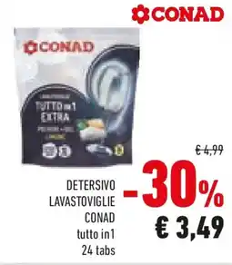 Conad DETERSIVO LAVASTOVIGLIE CONAD offerta