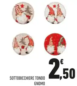 Conad Sottobicchiere tondo gnomo offerta