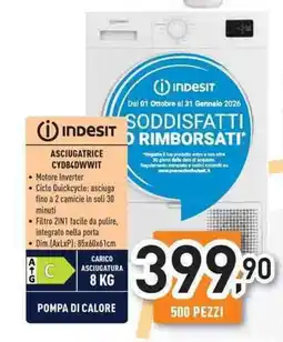 Unieuro INDESIT ASCIUGATRICE CYD84DWWIT offerta