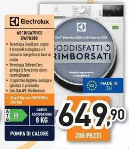 Unieuro Electrolux ASCIUGATRICE EW7H28B offerta